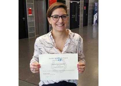 Sophie Bernadet wins the French Chemistry Society’s thesis innovation award