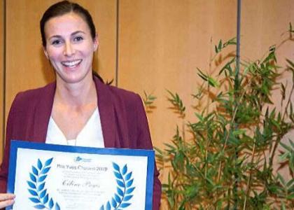 The 2019 Yves Chauvin prize awarded to Céline Pagis for her work on the chemistry of materials and catalysis